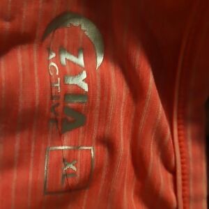 Zyia Active peach striped top